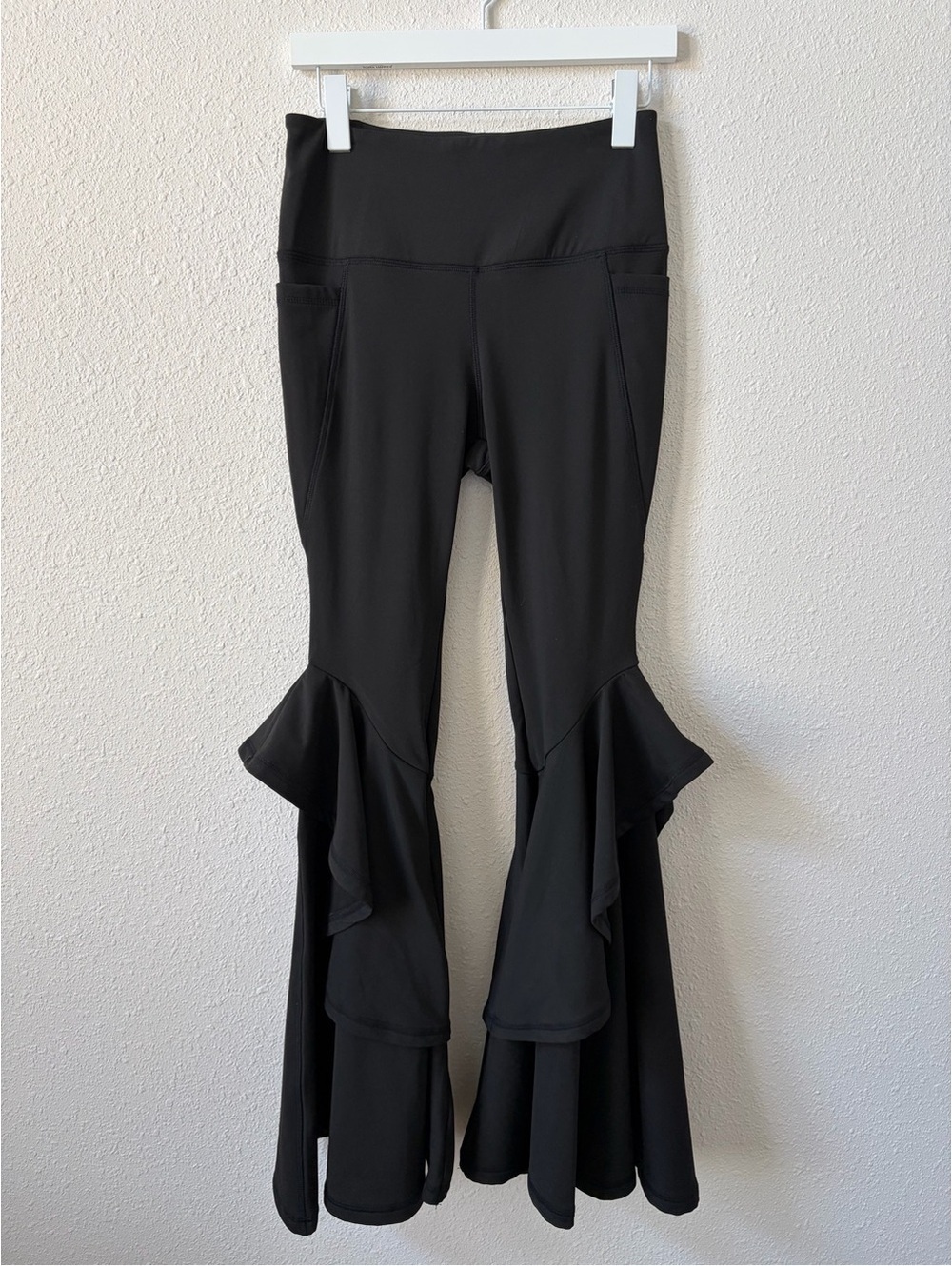 A Rare Bird Flare Bottom Legging Black Size Small Bohemian Goth